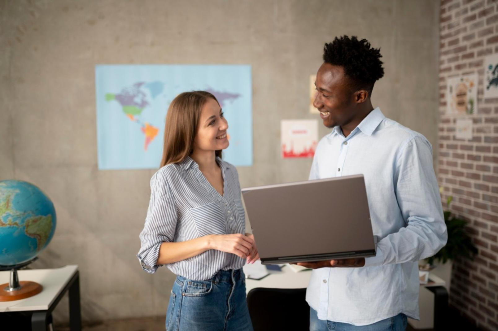 Financial analysis workspace with charts and documents